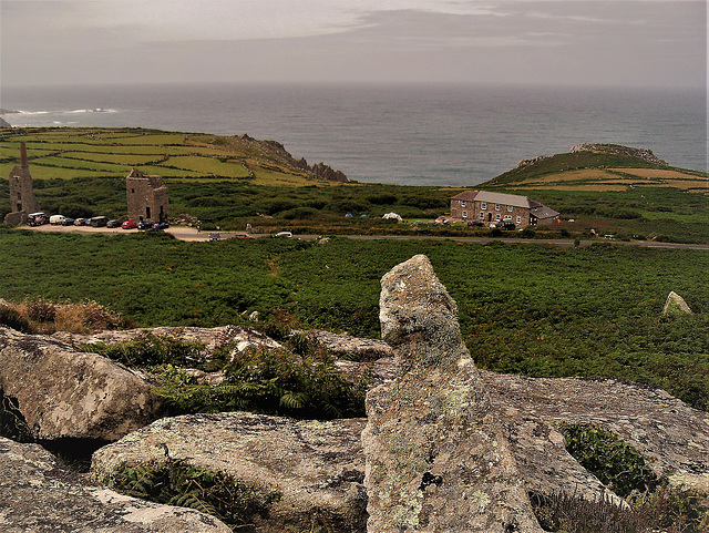 Carn Galver tin mine and count house.