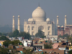 Agra- Taj Mahal from the Gateway Hotel