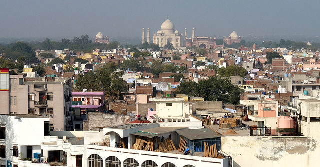 Agra- View from the Gateway Hotel