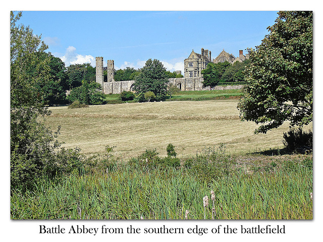 Battle Abbey from the battlefield - 30.8.2016