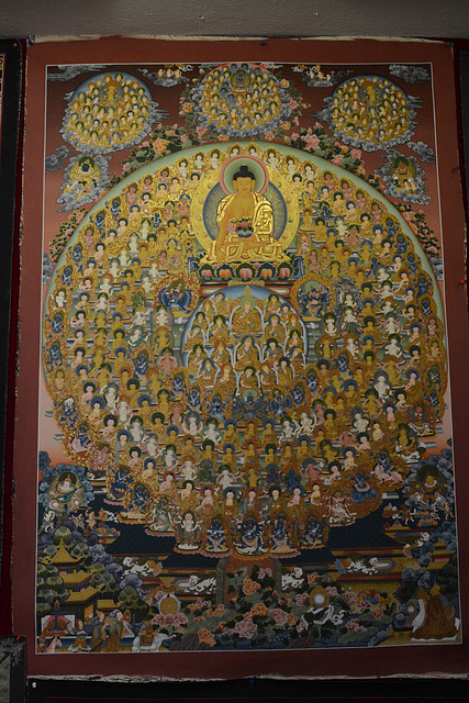Kathmandu, Exhibit in Boudha Stupa Thanka Centre