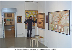 The Cuming Museum - preparing for new exhibition -19 1 2007