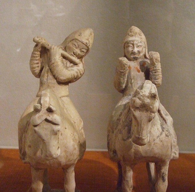 Detail of Chinese Musicians on Horseback in the Philadelphia Museum of Art, January 2012
