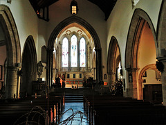 c13 nave and chancel, hythe church, kent,  (55)