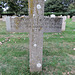 aldeburgh church, suffolk (57) cross tombstone of margaret holmes +1966
