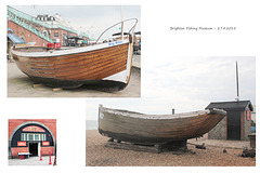 Brighton Fishing Museum two boats 27 4 2015