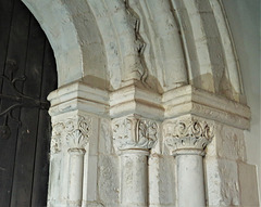 c12 doorway into n. transept, hythe church, kent (56)