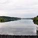 Kemnader See, Blick von der Brücke am Stauwehr (Hattingen) / 13.07.2023