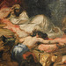 Detail of the Sketch of the Death of Sardanapalus by Delacroix in the Metropolitan Museum of Art, January 2019