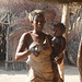 Namibia, Damara Mama with Doughter in the Damara Living Museum