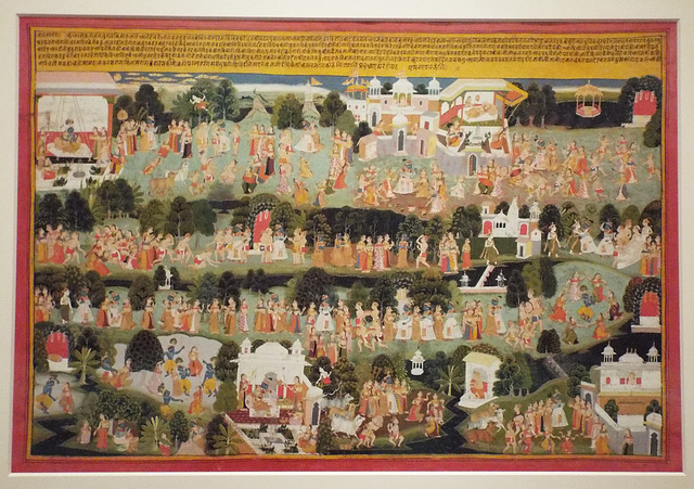 Krishna and his Friends Celebrate Holi in the Virginia Museum of Fine Arts, June 2018