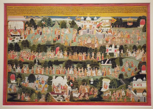 Krishna and his Friends Celebrate Holi in the Virginia Museum of Fine Arts, June 2018