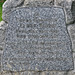 aldeburgh church, suffolk (47) dead tree stump c20 tombstone of james block +1901