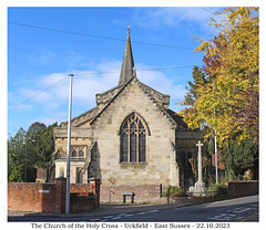 The Church of the Holy Cross - Uckfield - from the east 22 10 2023