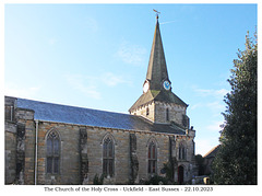 The Church of the Holy Cross - Uckfield - from the north 22 10 2023
