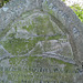 aldeburgh church, suffolk (45) mandolin and music book on c20 tombstone of thomas john wogan +1919