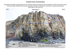 Druidston Haven: Cliff Section 4 interpretation