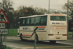 Mil-Ken Travel MJI 4690 (B265 NUT) at Barton Mills – 22 Jan 1995  (249-9)