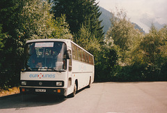 Eurobus (Eurolines Contractor) F812 RJF at Chamonix - 26 Aug 1990