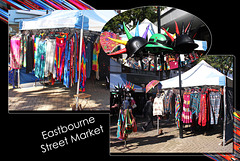 Clothing stalls in Eastbourne Market - 23.9.2015