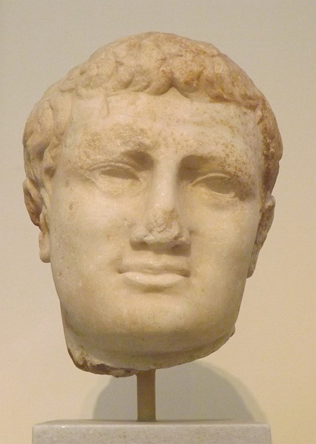 Portrait Head of the Emperor Titus from Smyrna in the National Archaeological Museum of Athens, May 2014