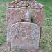 aldeburgh church, suffolk (37)c18 tombstone and footstone of thomas n... with skull and bone