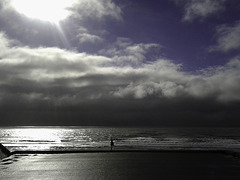 Storm clouds and sun - Sandown