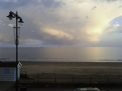 This evening's view of the beach