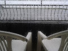 Rain on the balcony - Sandown