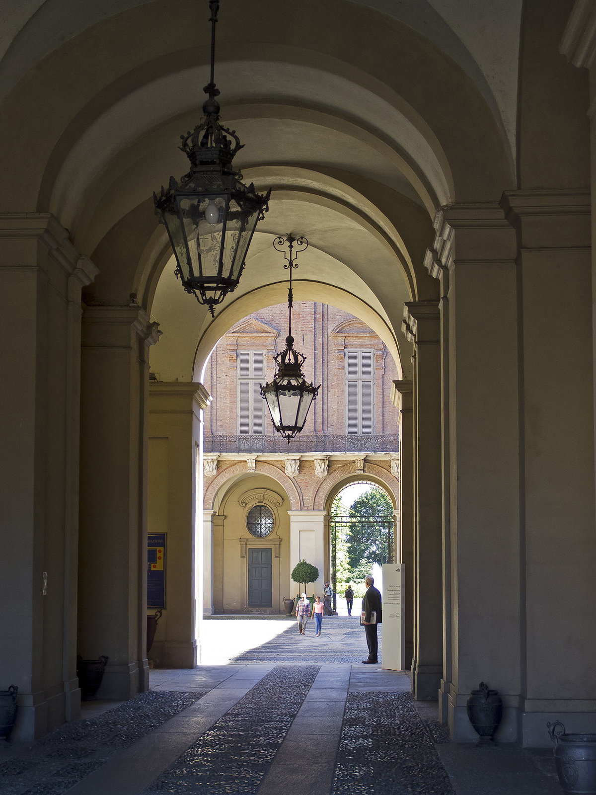 Turin, entrance to Royal Palace and the Gardens