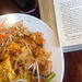 Reading with Thai food