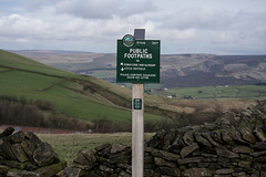 Footpath signpost