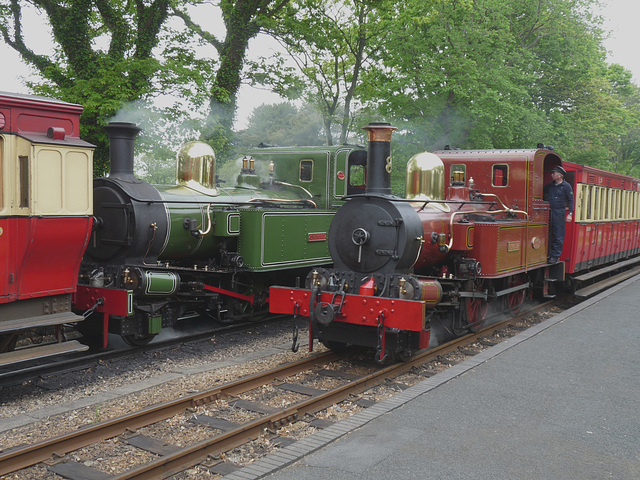 'G.H.Cook' and 'Fenella' Passing at Castletown