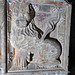 aldeburgh church, suffolk lion on c15 font(25)