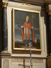 Retable de Saint Éloi évêque,  dans la basilique Saint Sauveur à Dinan .