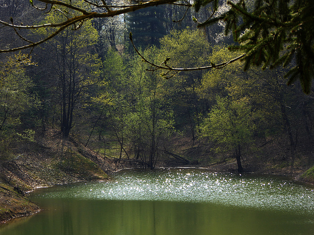 Il lago di Pianfei a Primavera