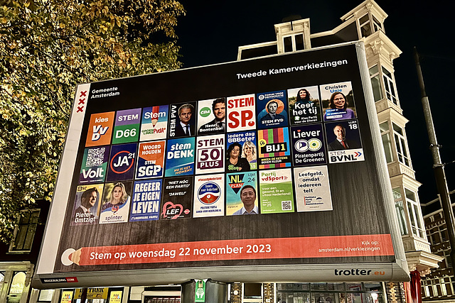 Amsterdam 2023 – Election poster for the Second Chamber
