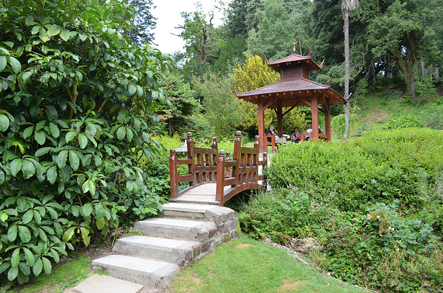 Powerscourt Gardens, Bridge and Bower in Japanese Garden