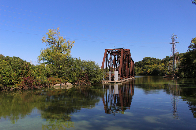 Fox River Railroad Bridge View