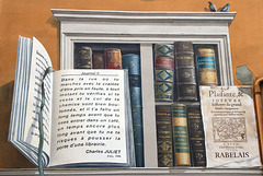 Fresque  La bibliothèque de la cité