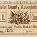 Labor Day Clambake Ticket, Bristol County Association of the G.A.R., Sept. 6, 1888