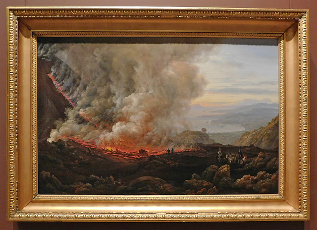 An Eruption of Vesuvius by Johan Christian Dahl in the Metropolitan Museum of Art, February 2020