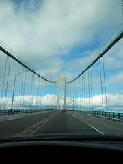 Driving Over the Mackinaw Bridge