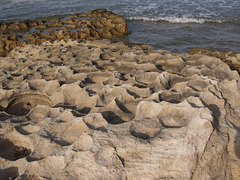 Coastal Cliffs Corroded by Sea Salt