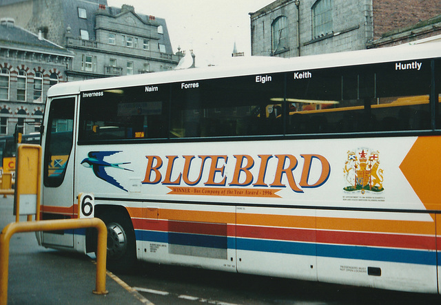 Bluebird Buses (Stagecoach) 634 (N154 XSA) in Aberdeen – 27 Mar 2001