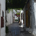 Rhodes, Shaded Narrow Street in Lindos