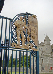 Detail of entrance gates Dunect House, Aberdeenshire