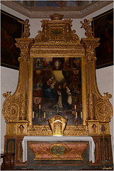 L'autel de l'église St Barthélémy à Montauroux (Var)