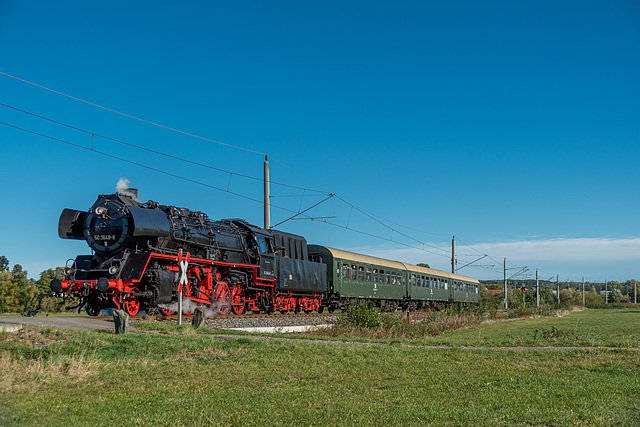 41 - Sonderzug des Sächsischen Eisenbahnmuseums Chemnitz auf dem Weg nach Stollberg