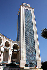 Minaret de la grande mosquée d'Oran. HBM.
